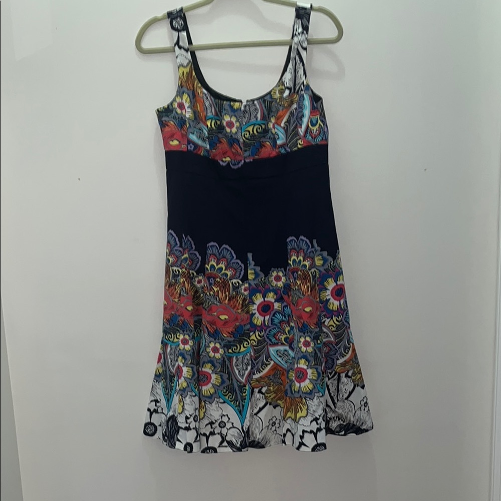 Nine West Red and Orange Sleeveless Sundress